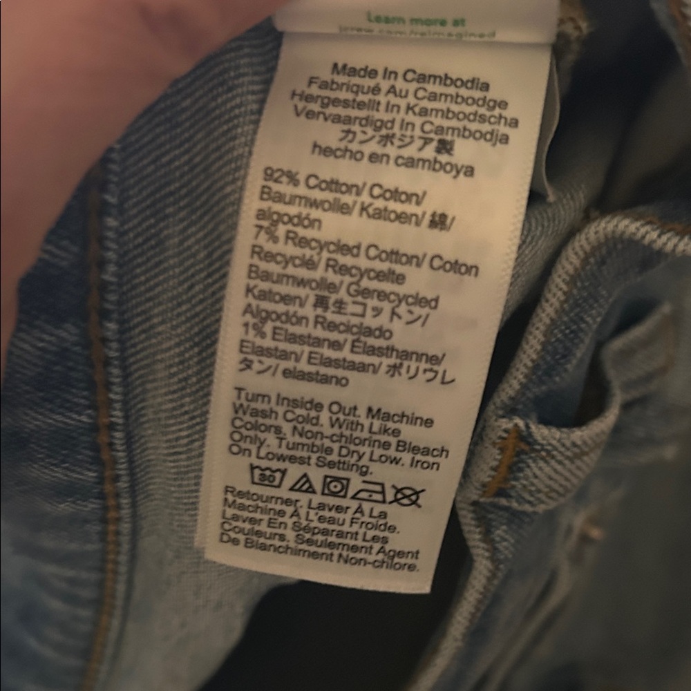 J. Crew Factory Essential Straight Jeans - Blue - Picture 5 of 5